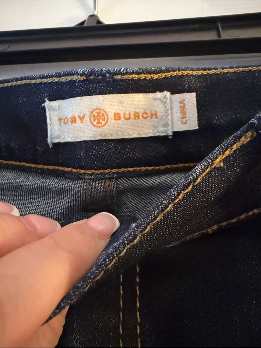 Tory Burch Dark Blue Women's Straight-Leg Jeans